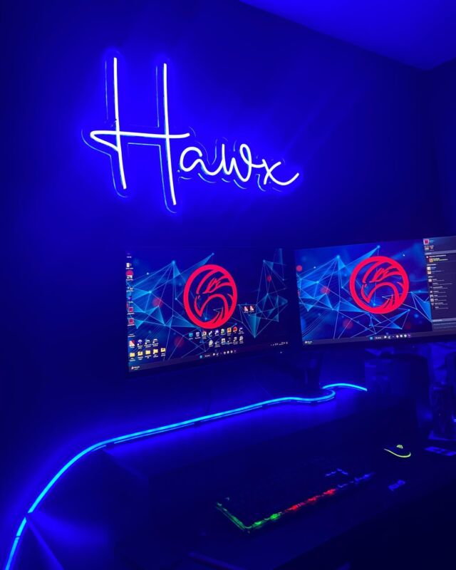 What a way to personalise your gaming setup 🎮 😎  #customneonsign #gamingneonsign #glowwormneon